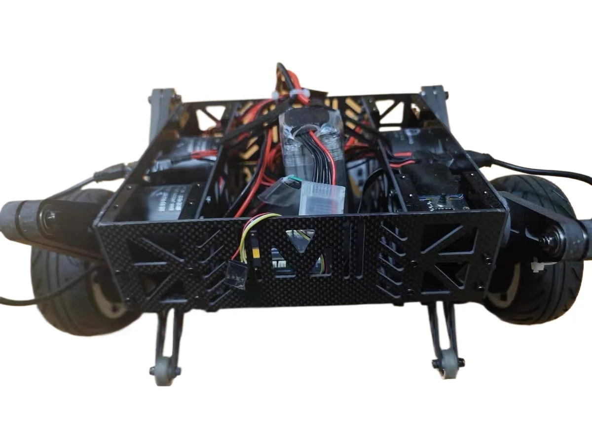 Parallel leg wheeled foot robot, carbon fiber material for the whole car