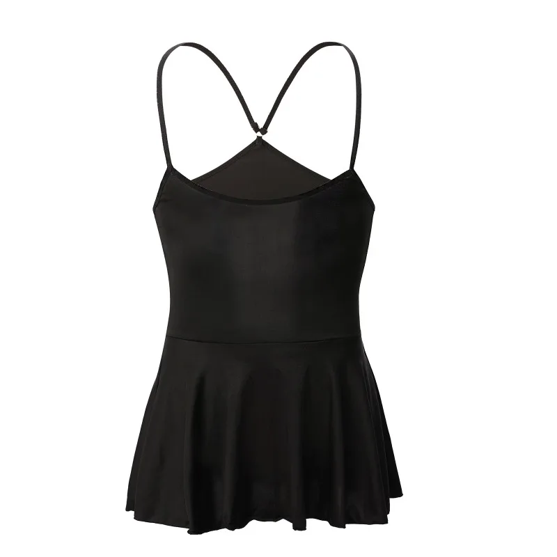 Men's solid color simple men's nightdress adjustable suspender backless dress home casual CMF085