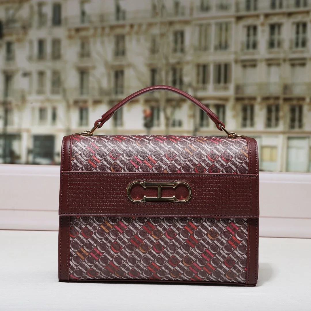 Новинка 2024 года, квадратная сумка с принтом — милый маленький женский кошелек через плечо, модная сумка через плечо с цветочным узором, универсальный рюкзак