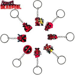 Neue Disney Wunder Deadpool und Vielfraß Schlüssel bund für Autos chl üssel niedlichen PVC Schlüssel ring Mann Frauen Schlüssel ring Handwerk Kinder Party Geschenk