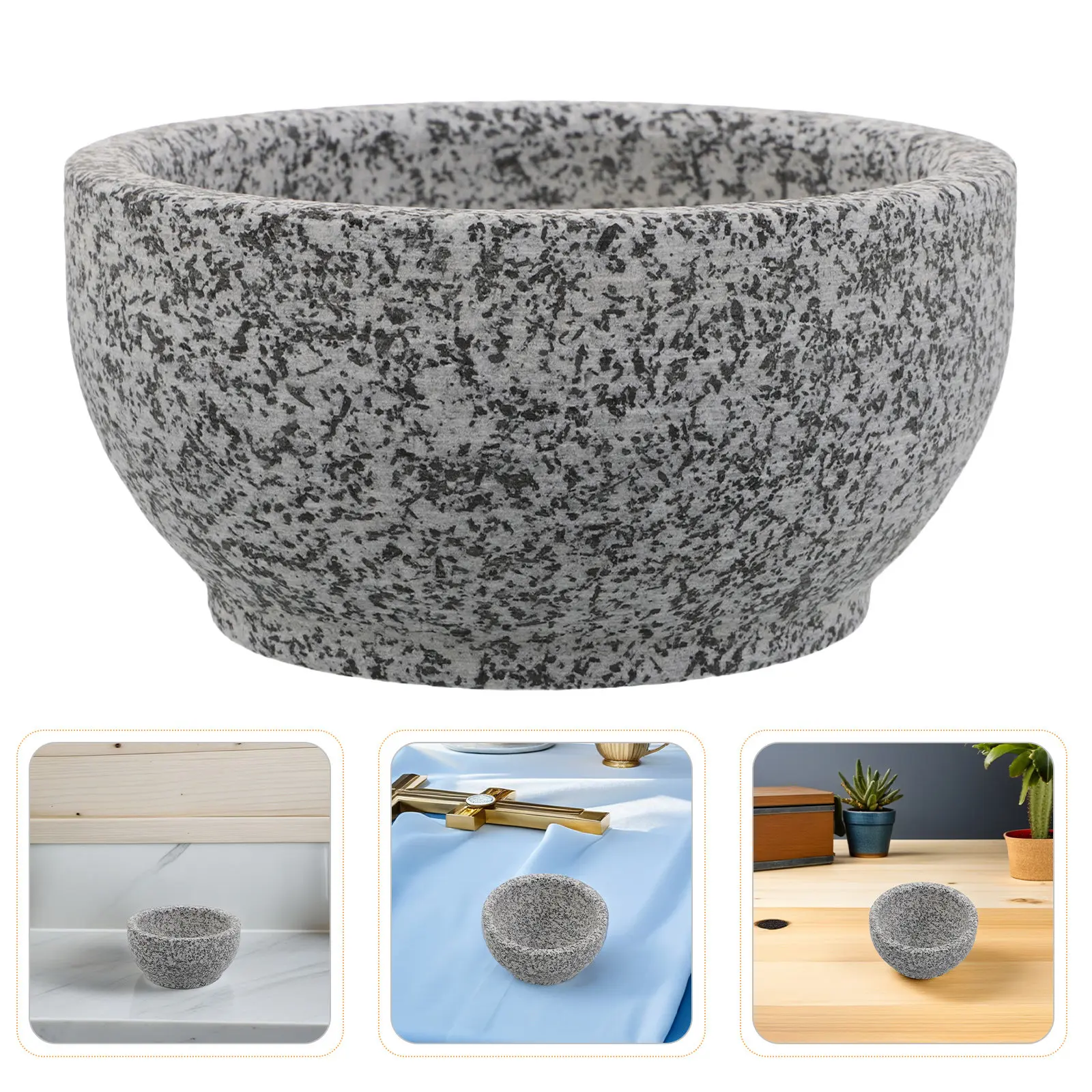 Sauna Aromatherapy Stone Cup 5.5 Inch Essential Oil Diffuser Stone Bowl Heat Resistant Sauna Oil Holder Steam Room Accessories