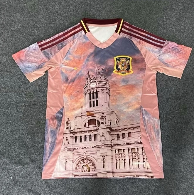 

25 Spain Special Edition National Team Jersey, Short-sleeved Training Football, Quick-drying Descent Motorcycle T-shirt