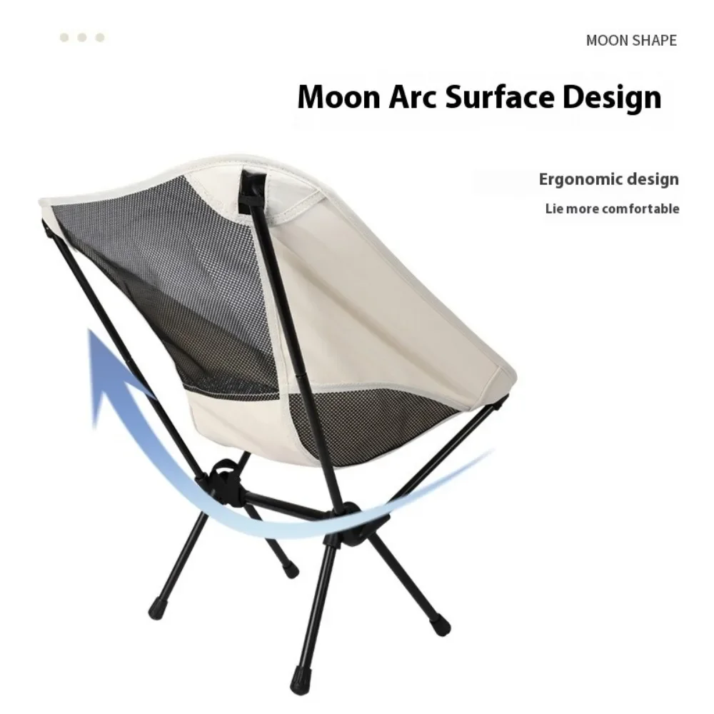 Beach Picnic Moon Chair Foldable Camping Chairs Travel Folding Chairs Travel Folding Chair Ultralight Folding Outdoor Chair image 6