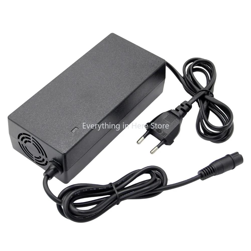 M16 54.6V2A Lithium Battery Charger for E-Scooter Large 3-Pin Connector E-Scooter Lithium Battery Charger Replacement Parts