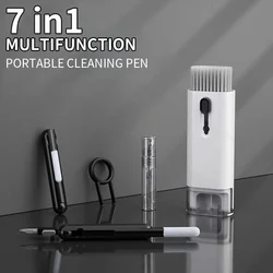 7-in-1 Cleaner Kit Computer Keyboard Cleaner Brush Kit Earphone Cleaning Pen For AirPods Headset Phone Clean Tools Keycap Puller