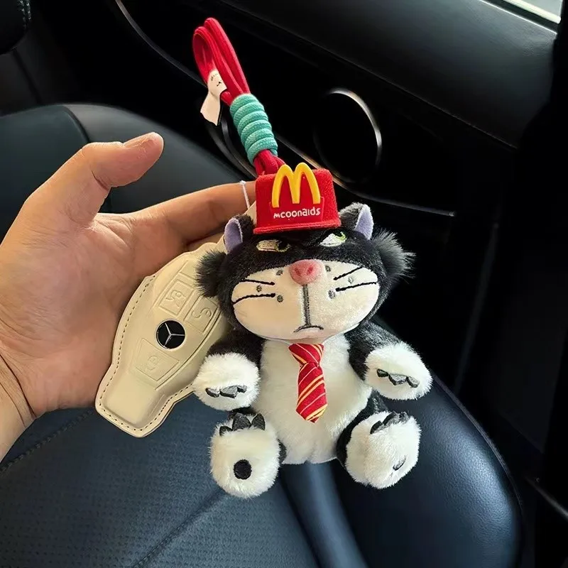 LLavero de juguete de peluche de Anime Lucifer de dibujos animados de Disney, mochila creativa, colgante decorativo, accesorios de coche divertidos, regalo para buenos amigos