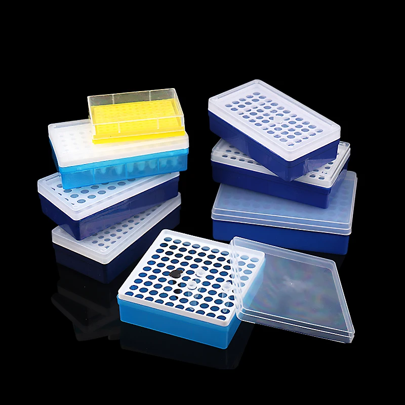 Imagem -02 - Plastic Micro Centrifuge Tube com Stand Holder Lab Centrífuga Sample Box 5ml 32 50 Posição Pcs