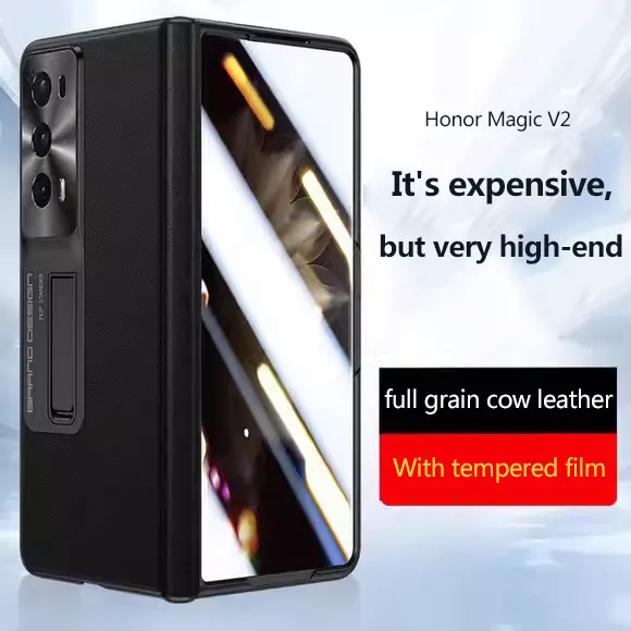 

Магнитный складной чехол для телефона из искусственной кожи для Honor Magic V2, противоударный защитный чехол с полным шарниром