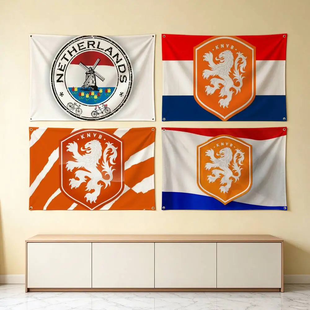 Netherlands Flag-S Flags for Bedrooms Home Decor Items Outdoor Decors Garage Decoration Flaga