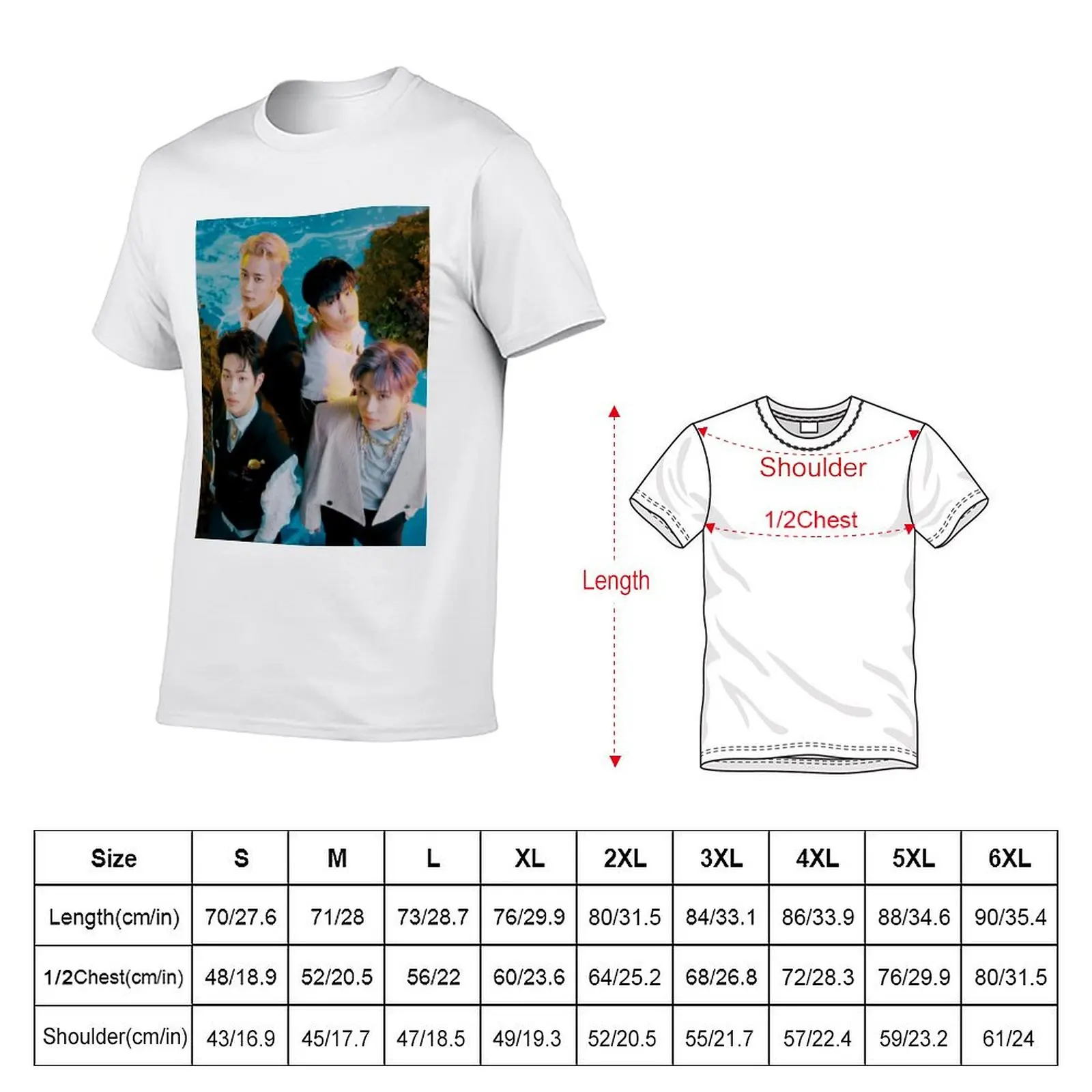 Shinee Atlantis group T-Shirt Festival Casual Short Sleeve