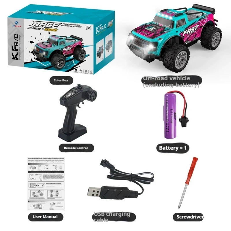 Kf23/24 escala 1:20 4wd rc monster truck de alta velocidade controle remoto fora de estrada escalada carro deriva dublê brinquedo presente para meninos crianças