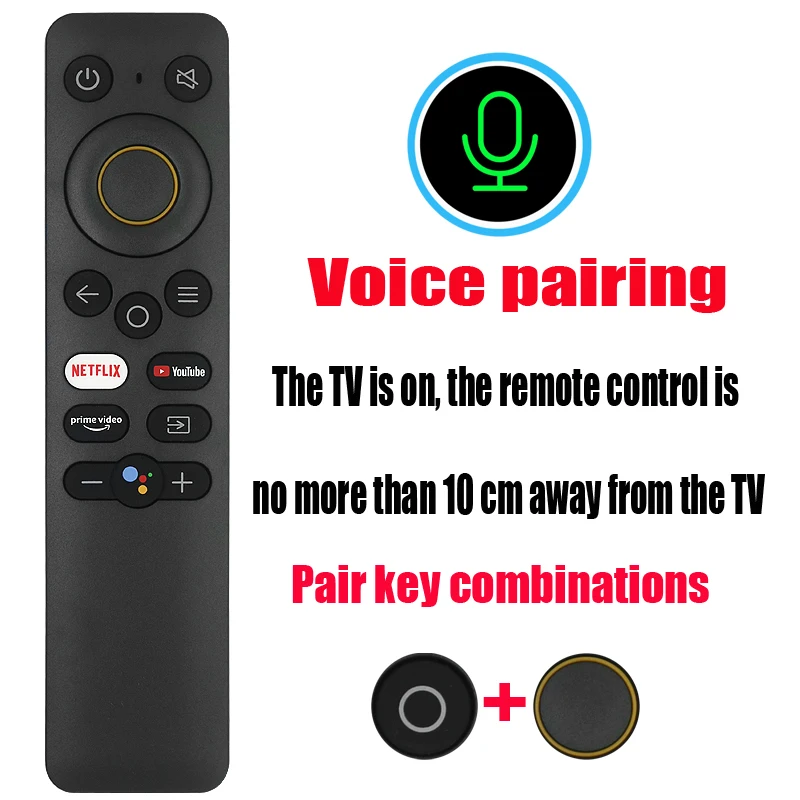 New voice remote control suitable for Realme RMV2105.SLED, 4K, Smart TV Full HD, RMV2101 NeoGoogle TV Stick