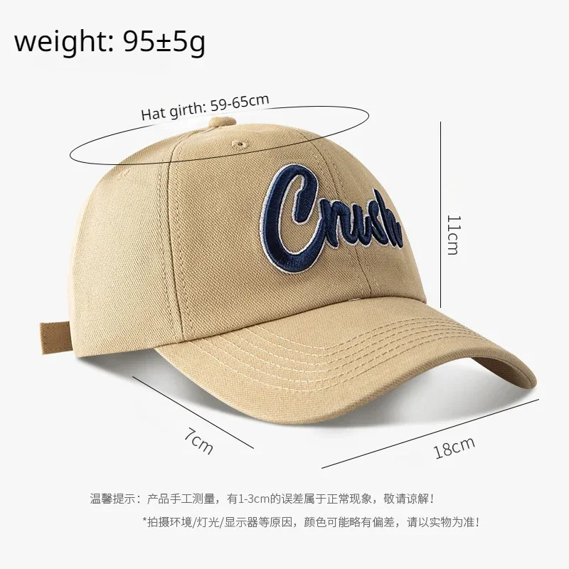 Women and Man Baseball Hats Big Head Soft Cotton Plus Size Sport Snapback Cap Lady Large Size Sun Letter Embroidery Caps 59-65CM