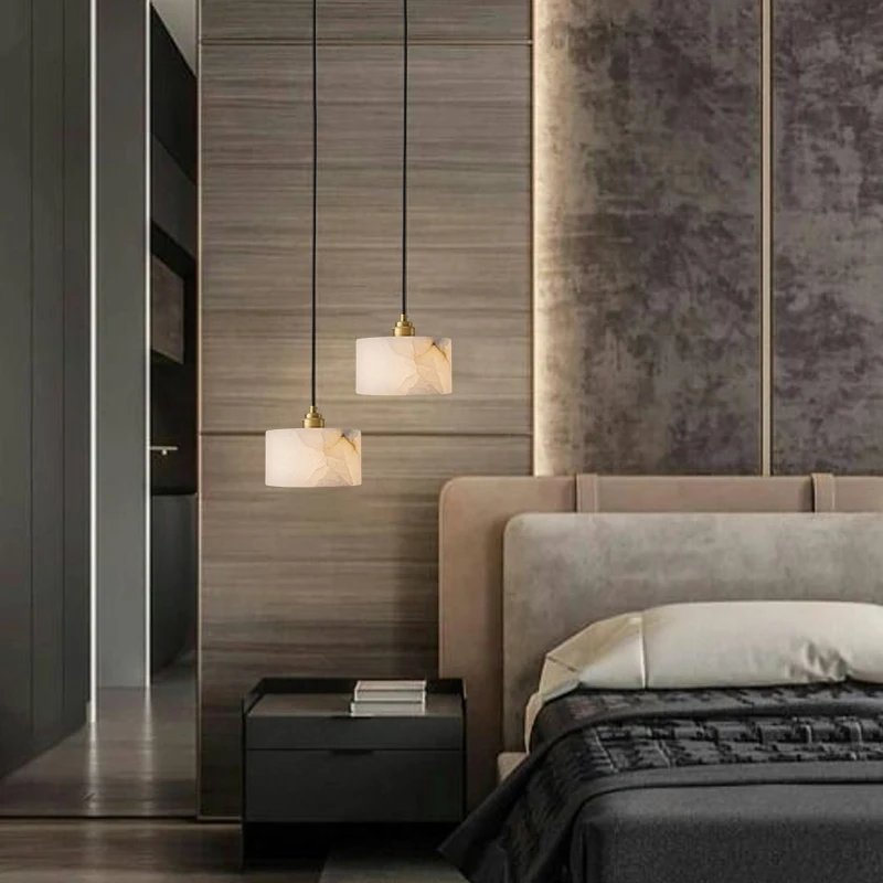 Wabi Sand Light Luxury Simple Marble Clothing Store B & B Designer Island Bar Dining Room Study Bedroom Bedside Small Chandelier