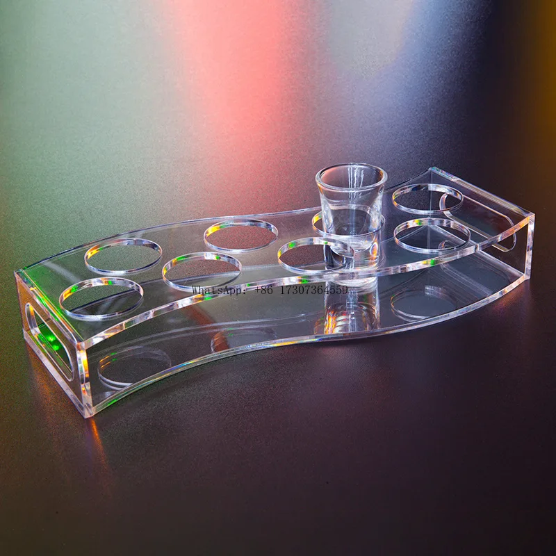 

Акриловый держатель для чашки-пули Spirits Baijiu, утолщенный набор диспенсеров для вина, держатель для чашки, бар KTV, акриловый держатель для бокала для вина