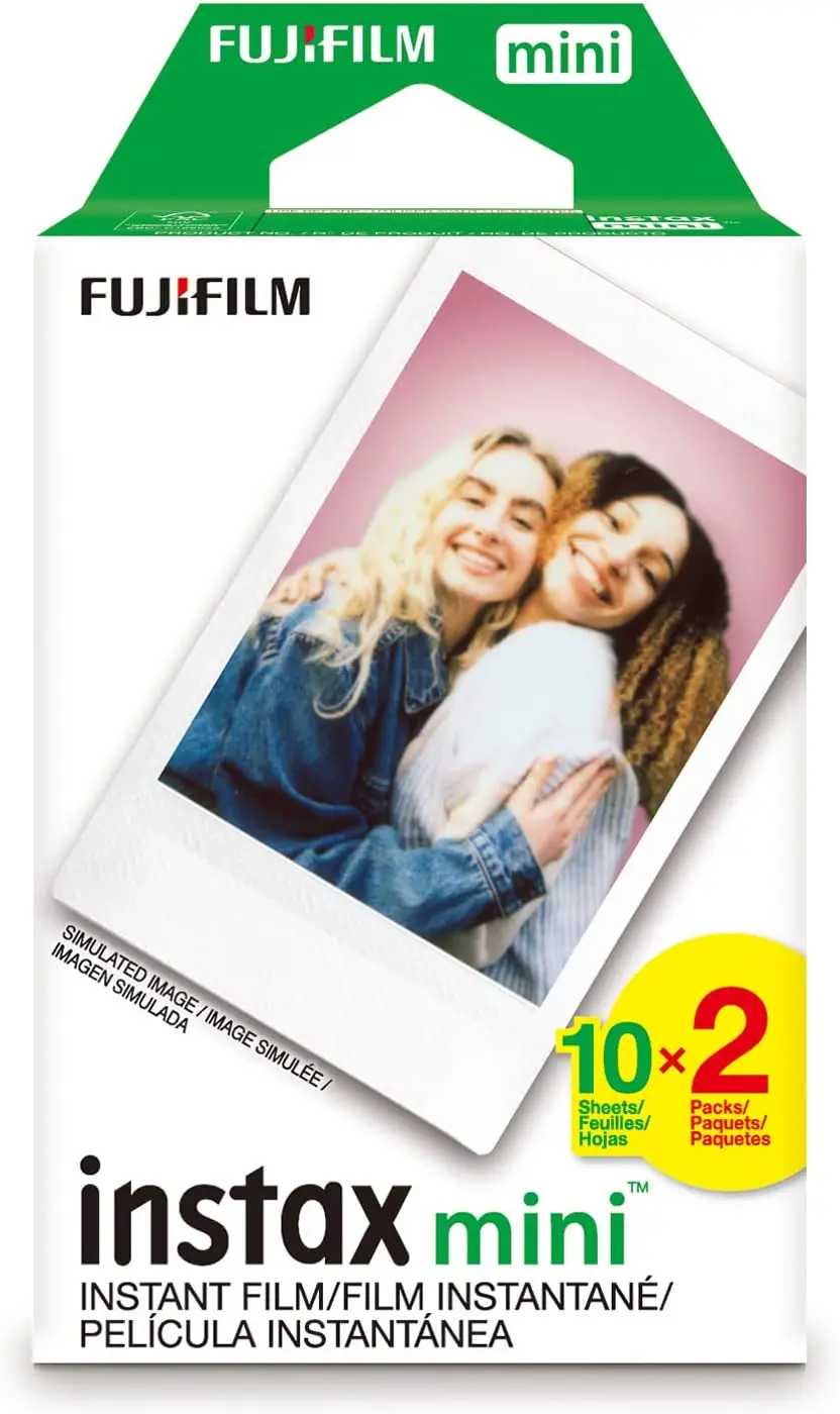 Fujifilm Instax Mini Instant Film Twin Pack (White)