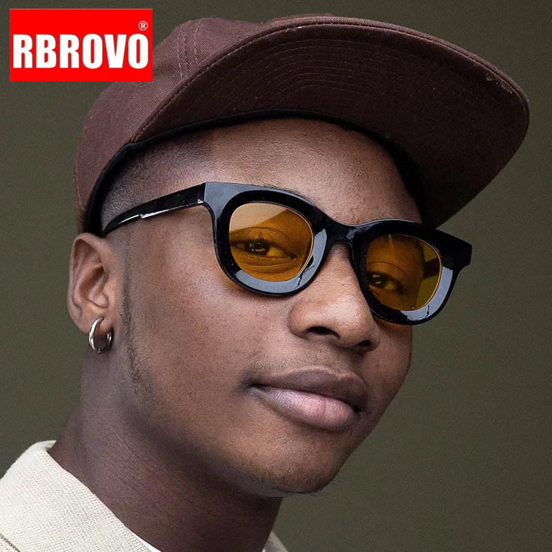 RBROVO Square Round Sunglasses Men brand Luxury 2023 Glasses for Women/Men Small vintage Eyewear women Lentes De Sol Mujer UV400