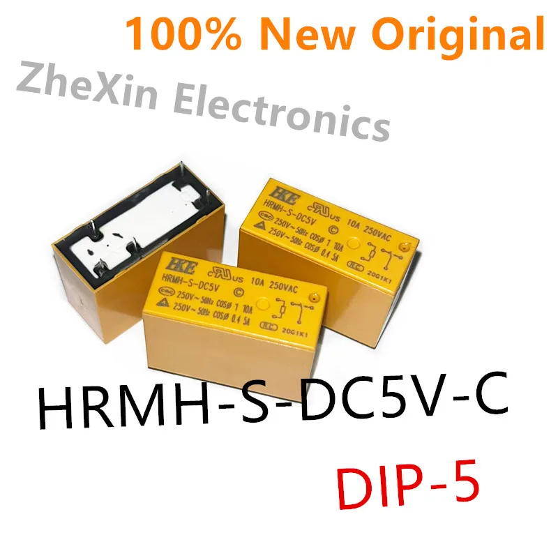 10PCS/Lot   HRMH-S-DC12V-C 、HRMH-S-DC24V-C 、HRMH-S-DC5V-C  DIP-5   New power relay   HRMH-S-DC12V 、HRMH-S-DC24V 、HRMH-S-DC5V