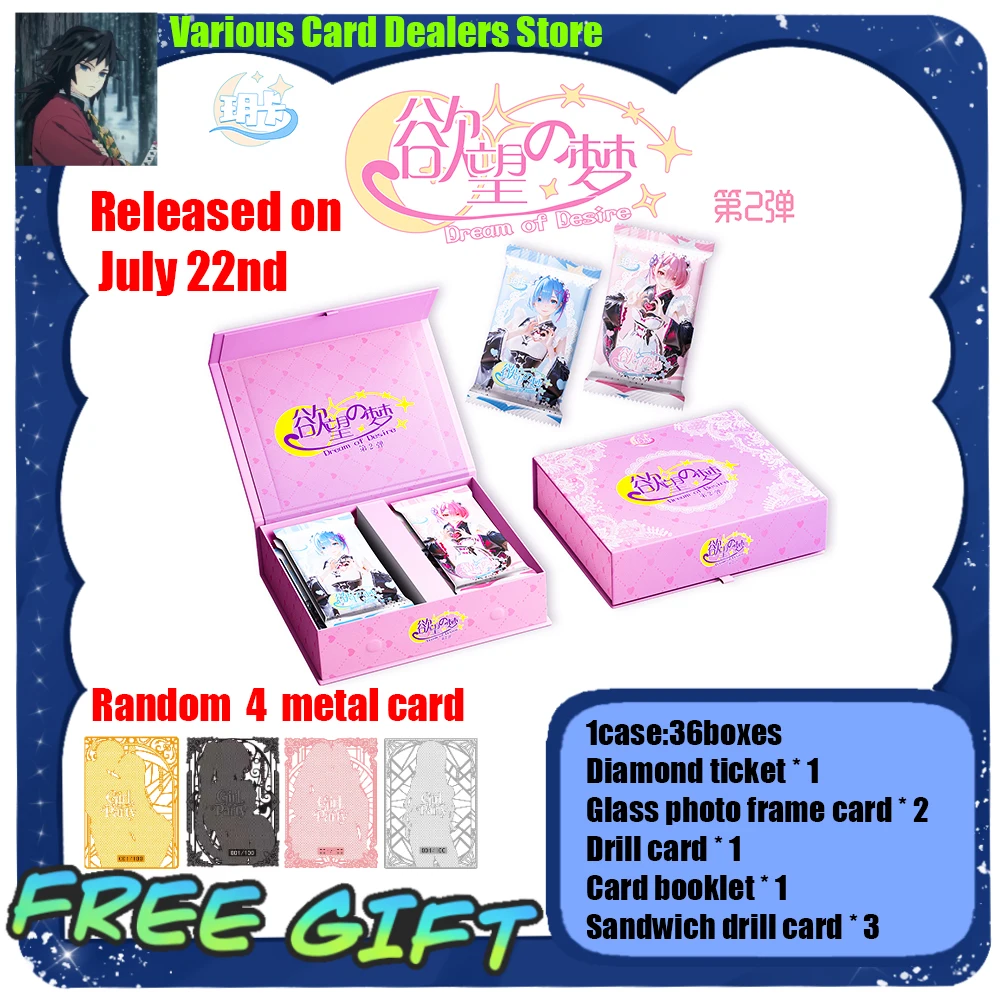 2026 New Dream of Desire 2 Cards Goddess Box Waifu Trading Cards Anime TCG New Collection Card