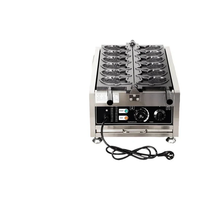 Commercial snapper roasting machine 6 holes 14 holes Taiwan ice cream snapper roasting machine snack stall