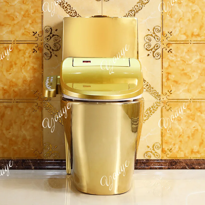 No water pressure smart golden toilet household multi-function toilet fully automatic drying instant hot toilet