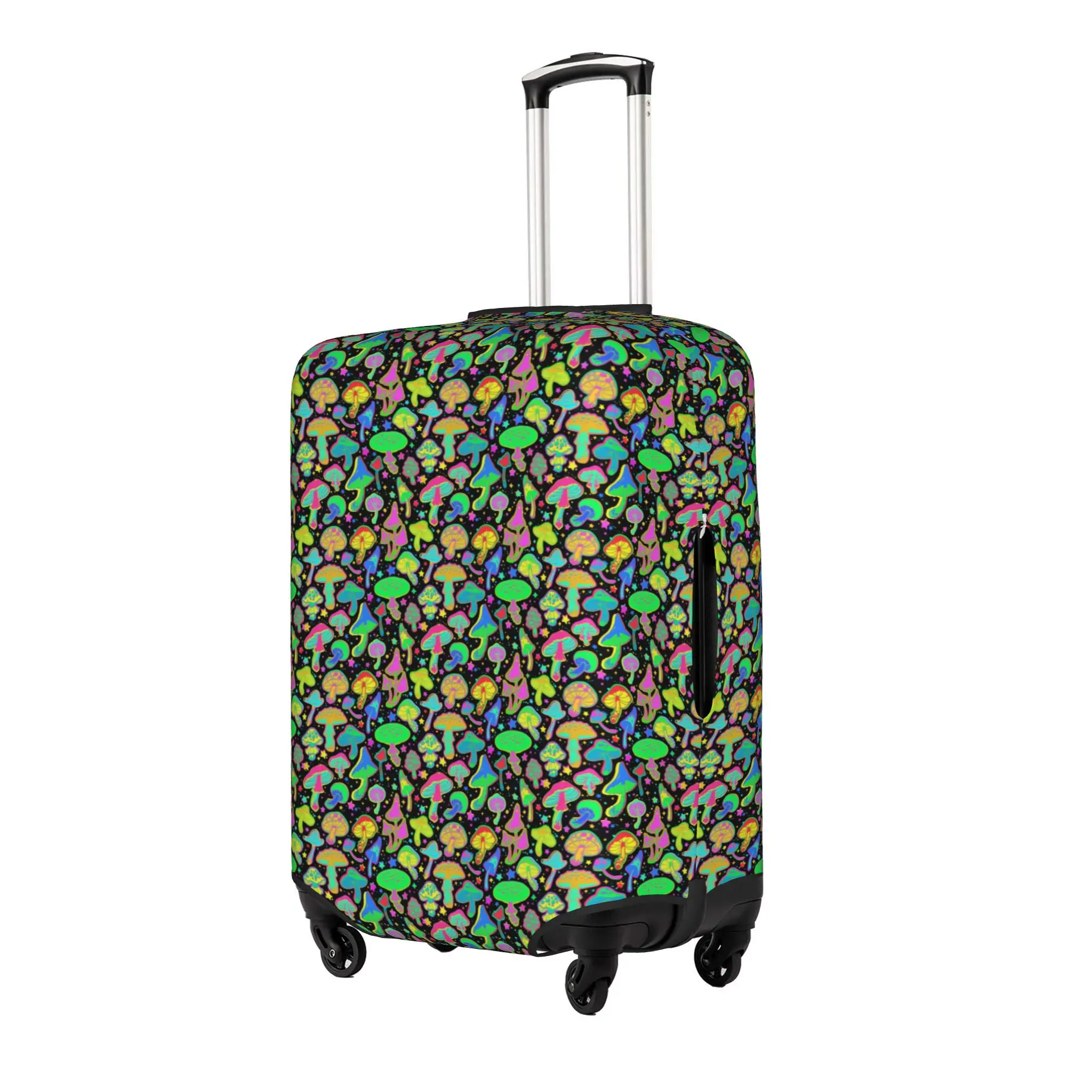 Psychedelic Magic Mushrooms Suitcase Cover Dust Proof  Luggage Covers Protector for 18-32 inch
