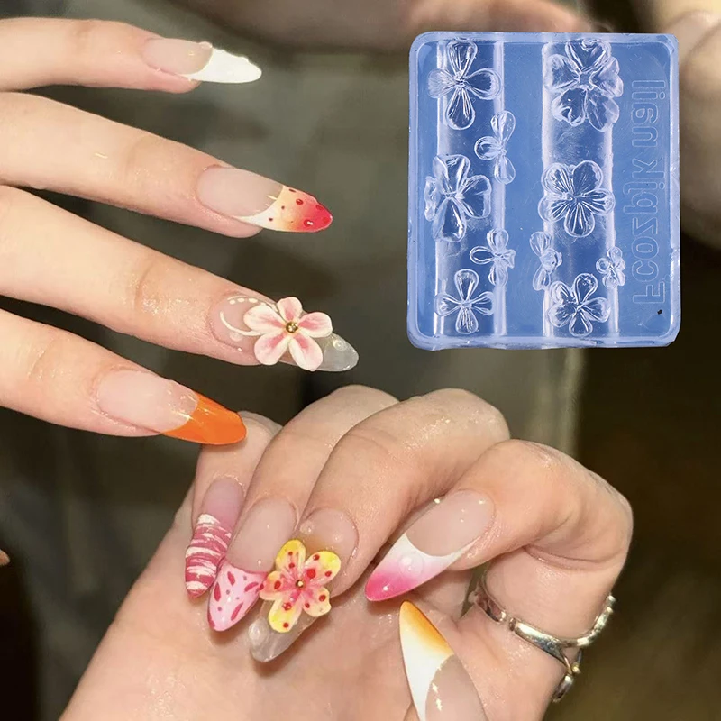 

Силиконовые формы для ногтей, художественные украшения, сделай сам, цветок, тюльпан, дизайн, шаблон, стереоскопические маникюрные инструменты для УФ-гель-лака