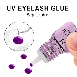 JOMAY UV Eyelashes Clear Glue 4 COLOR Glue Fast Dry Strong Long Lasting Waterproof Adhesive Blue Eyelash Cluster Glue Makeup