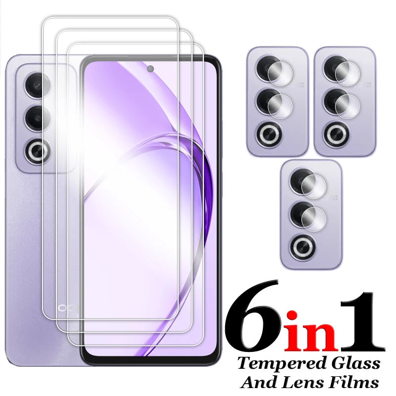 

For OPPO A80 5G Glass For OPPO A80 5G Tempered Glass 6.67 inch Full Glue Clear Screen Protector For OPPO A80 5G Lens Film