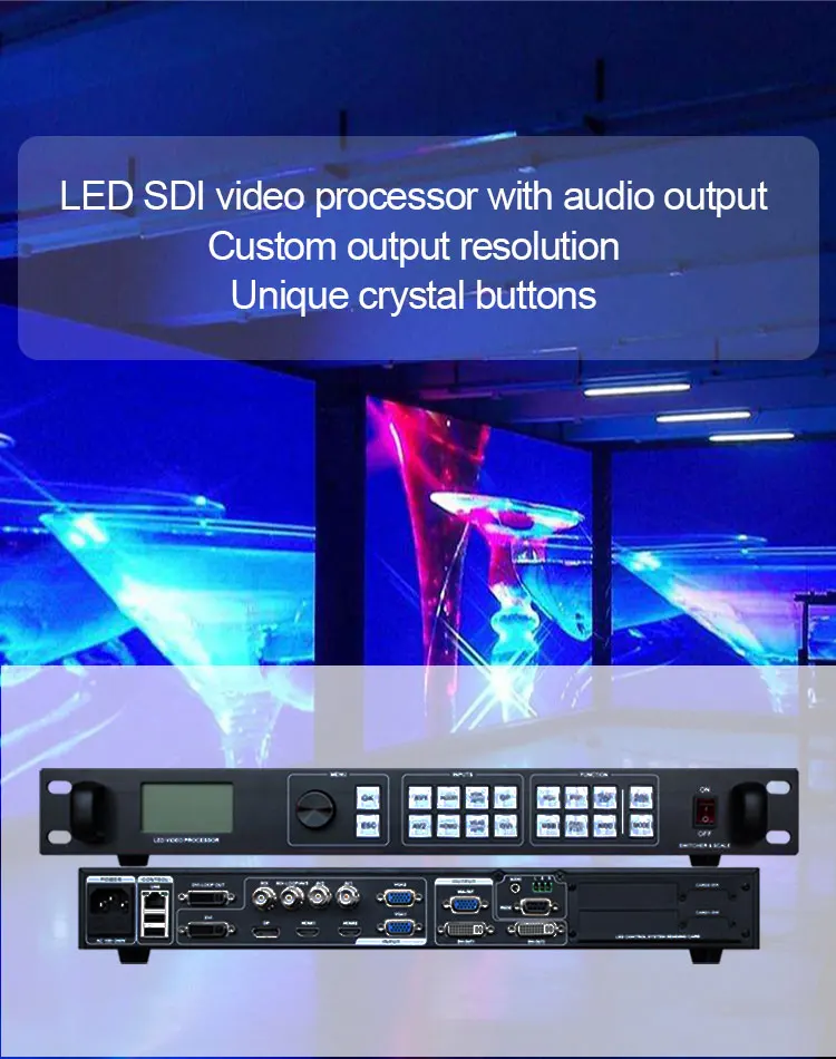 AMS-LVP915S 9 Channel LED Video Processor with PIP Function Support Seamless Transitions and Switching for LED Dynamic Displays