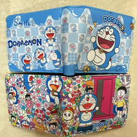 MINISO Cartoon Wallet Men PU Leather Short Purse with Coin Pocket for Kids