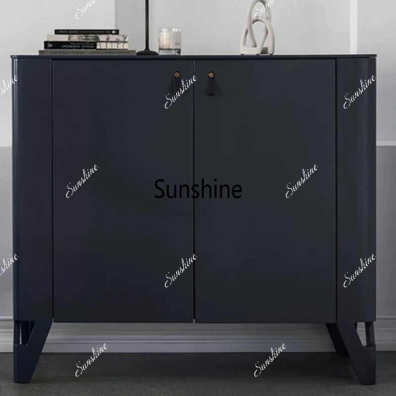 

Modern light luxury French large-capacity storage chest cabinet living room high-end door cabinet