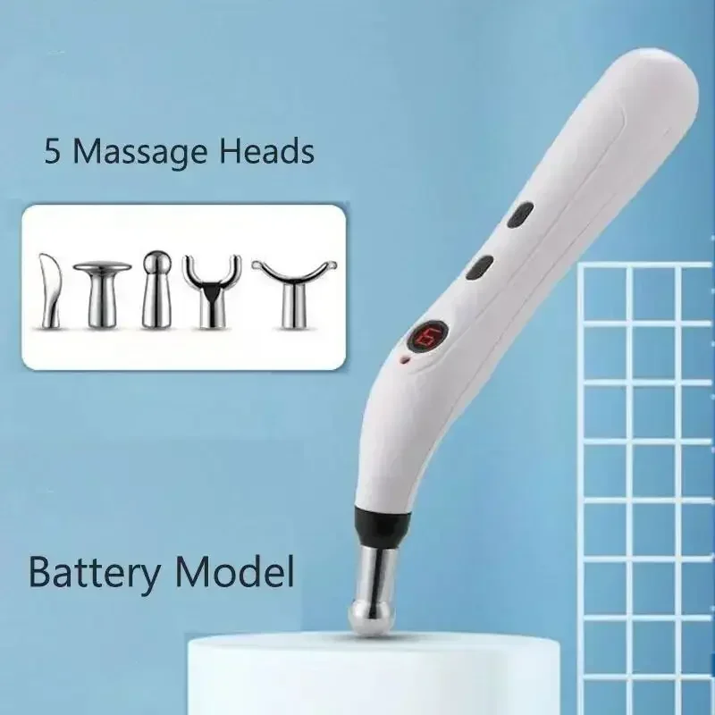 Electronic Meridian Pen Digital Display Laser Acupuncture Pen Electro Acupuncture Point Muscle Stimulator Massage Device Health