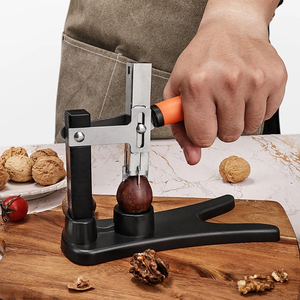 

Ручной пресс для колки орехов и каштанов, устройство для очистки и разбивания твердых фруктов, незаменимый кухонный инструмент для повседневного использования