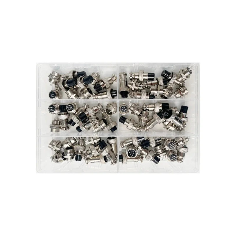 GX12 KIT 2 3 4 5 6 7P Nut type Male&Female Aviator Aviation Plug Socket CircularElectric Wire Panel Connector set