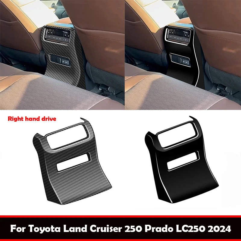 

RHD For Toyota Land Cruiser 250 Prado LC250 2024 2025 Rear air conditions outlet AC vent anti kick panle interior Accessories