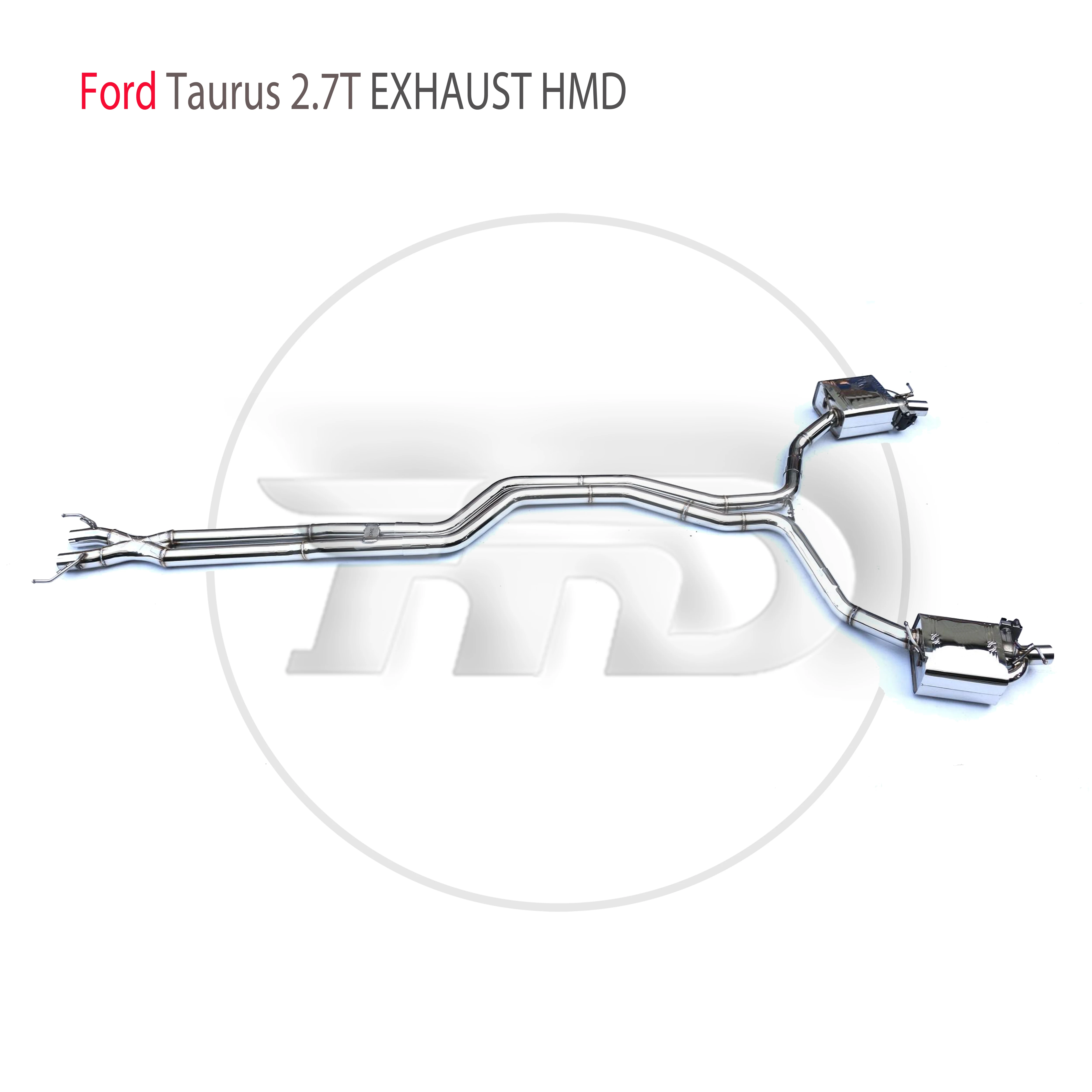 

HMD Stainless Steel Exhaust System Performance Catback for Ford Taurus 2.7T Car Valve Muffler