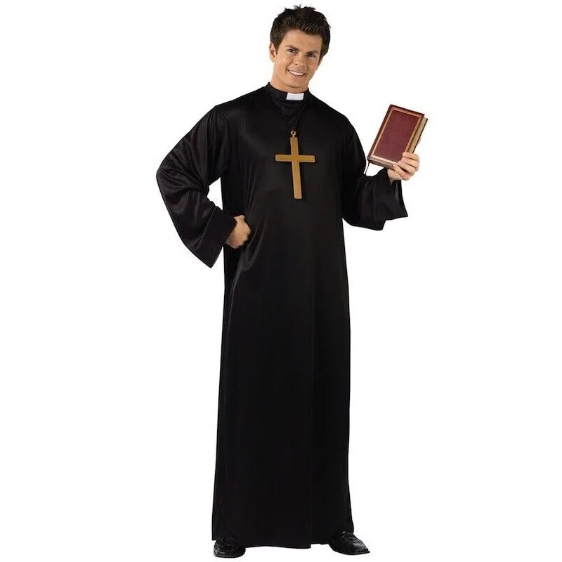 Loween traje par roupa cosplay mary jesus sacerdote desempenho roupas femininas traje de palco tradicional chinês