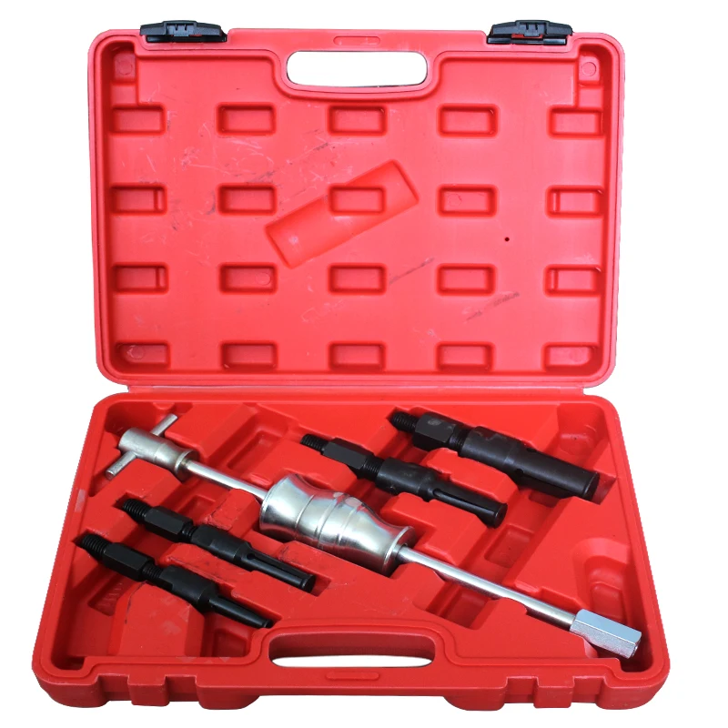 

5 PCS Blind Hole Collet Bearing Race and Seal Puller Kit Inner Bearing Extractor Slide Hammer Pilot Insert Bearing Removal Tool