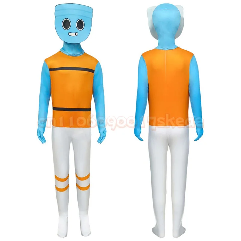 2025 Gioco horror di sopravvivenza Dandy's World Bambini Fancy Dress Up Costume di Halloween Bambino Dandy Sprout Finn Cosplay per le ragazze dei ragazzi