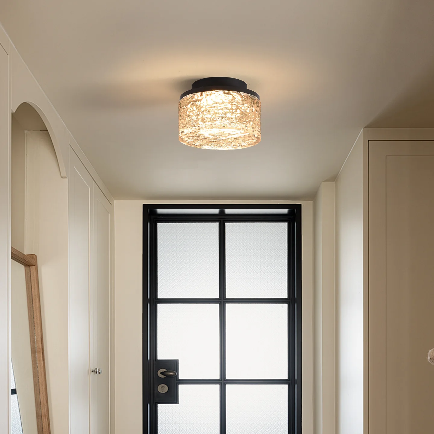 

Medieval Corridor Aisle Lights Simple and Retro High-end Entrance Hall Balcony Lamp High-end Ice Crystal Resin Ceiling Lamp