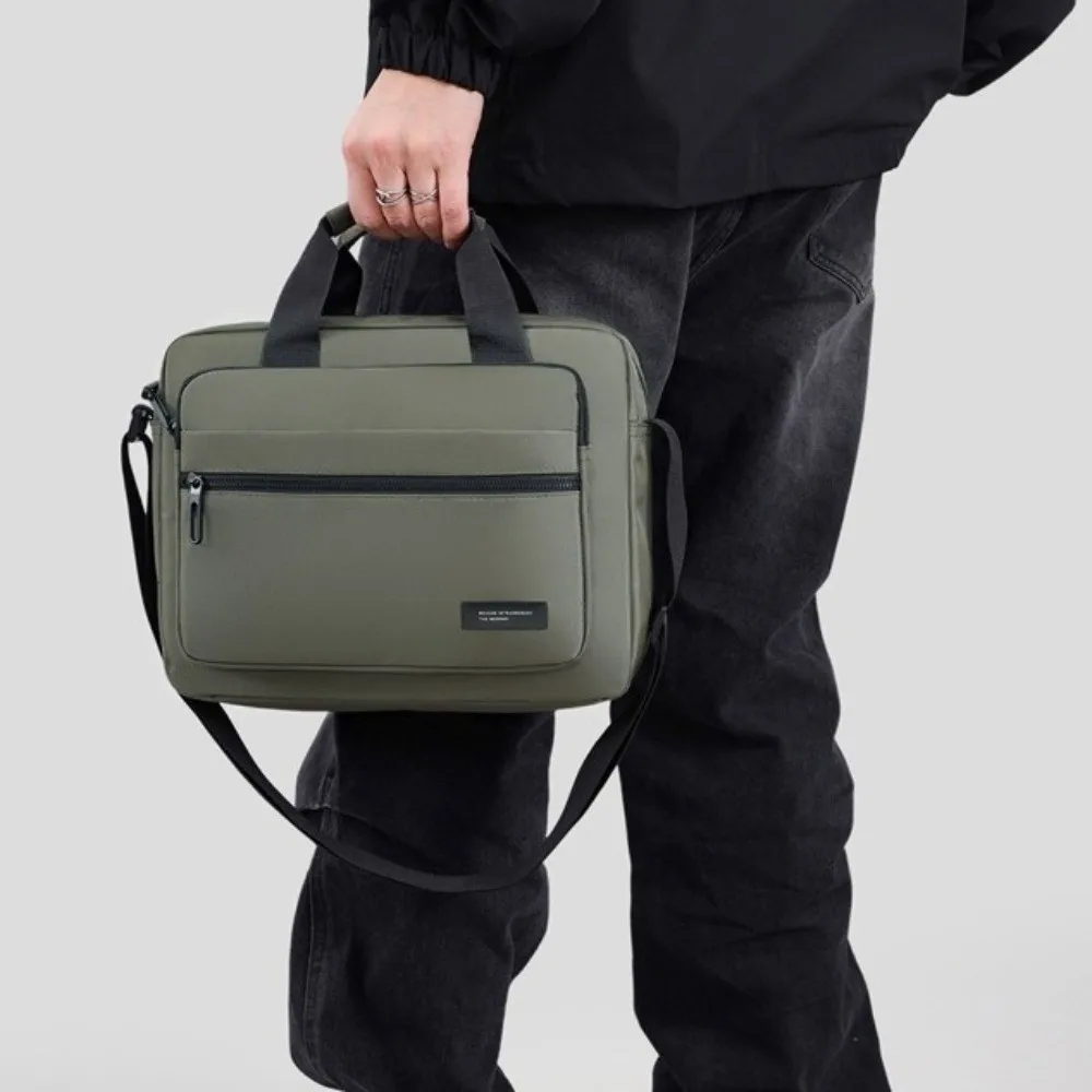 Valigetta Oxford impermeabile con chiusura a cerniera Valigetta da lavoro di grande capacità Borsa da viaggio quadrata con scomparti multipli