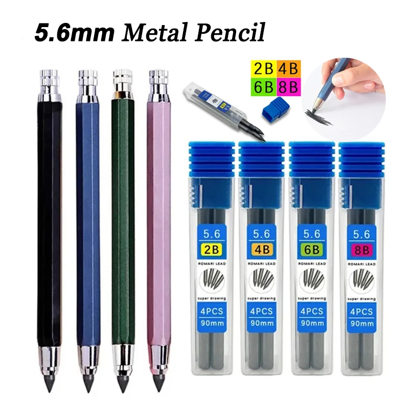 5.6mm Metal Rod  Mechanical Pencil Is Specially Designed for Mechanical Workers To Draw and Sketch By Hand