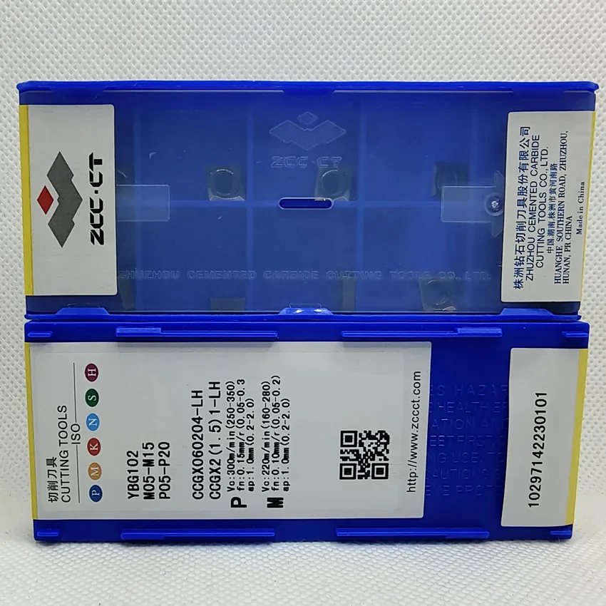 

CCGX060204-LH YBG102/CCGX060204-LC YBG101 CCGX21.51 CCGX060204 ZCC.CT CNC blade carbide inserts Turning inserts 10pcs/box