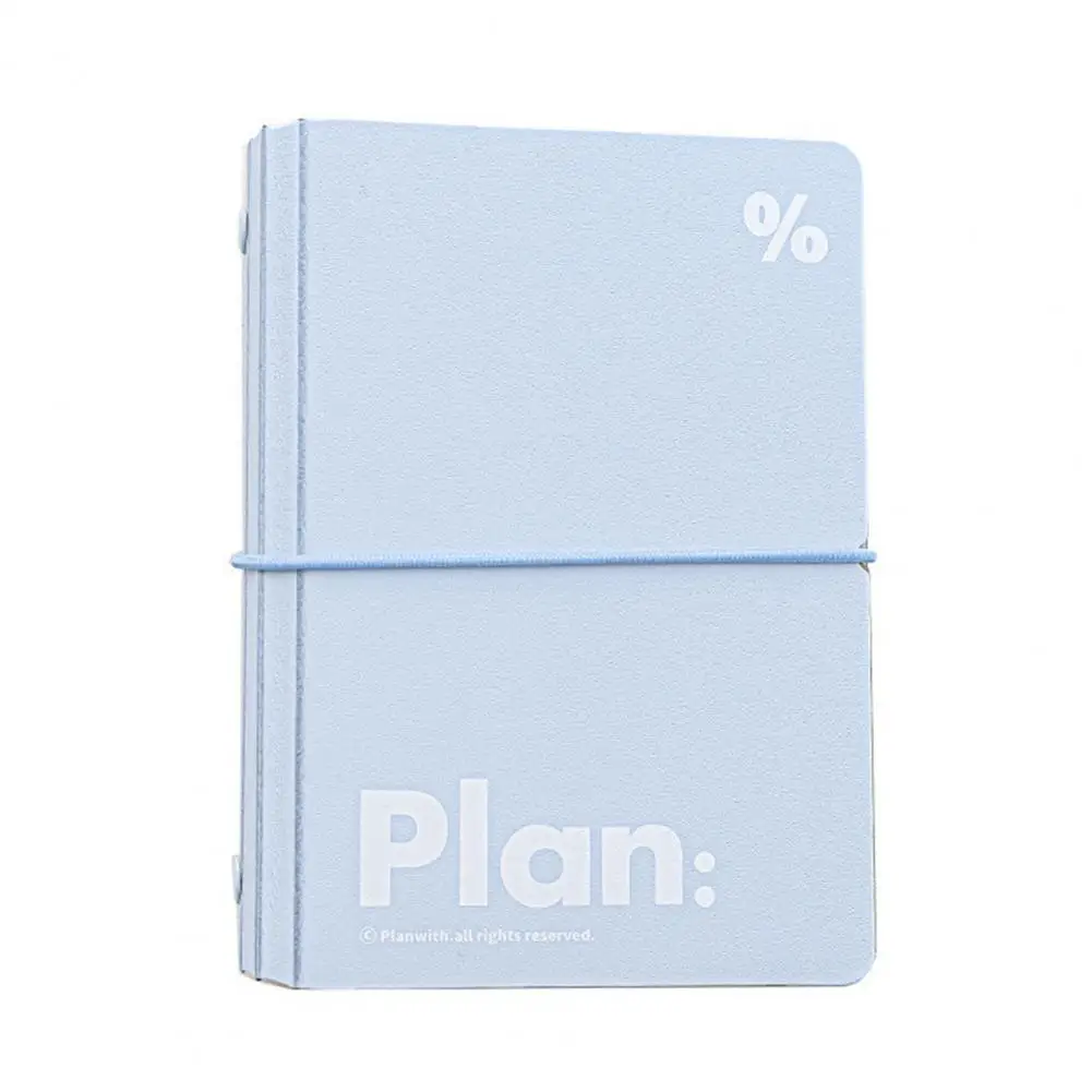 Transparent Pocket Planner Multi-functional Portable Binder Planner Smooth Writing Ink-bleed Free Journal with for Students