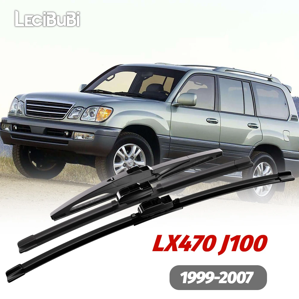 

1set Front & Rear Windshield Wiper Blades Windscreen Wipers For Lexus LX470 J100 1999-2007 2000 2001 2002 2003 2004 2005 2006