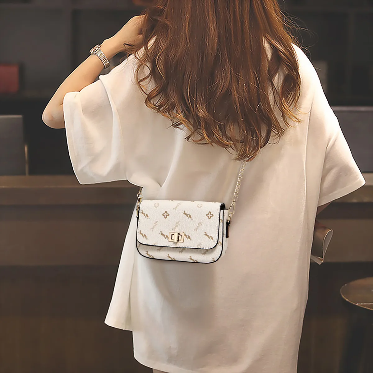 FOXER Mini PVC Leather Crossbody Phone Bag for Women