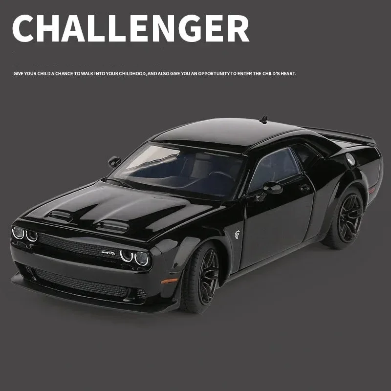 1:32 simulazione Dodge Challenger Helicat SRT auto in lega occhio rosso giocattolo diecast veicoli modello in metallo decorazione auto regalo per bambini ragazzo