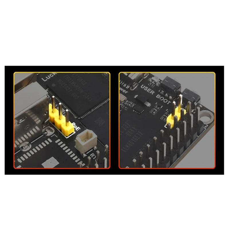 Voor Luckfox Pico Ultra Development Board RV1106 Micro Linux Moederbord, 8GB EMMC Geen-WIFI-With-POE