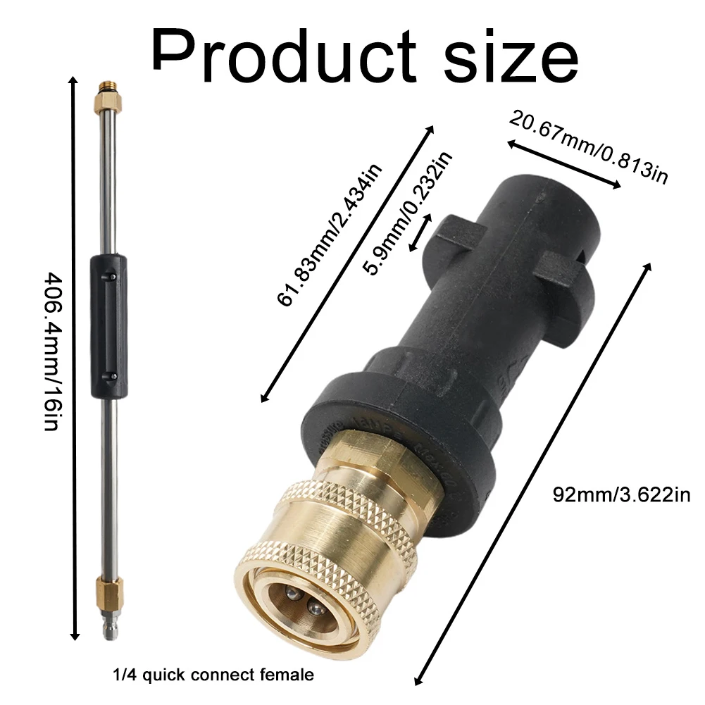 Pressure Washer Extension Wands For Karcher K2-K7 Replacement Attachment Parts Outdoor Nozzle Convenient